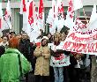 Proteste gegen Telecom; Foto: Mathias Klätte