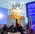 Chanukka-Kerze am Brandenburger Tor entzündet; Foto: Sarah