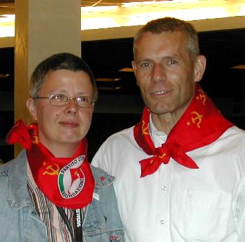Katina Schubert  und Helmut Scholz, EL-Vorstandsmitglieder