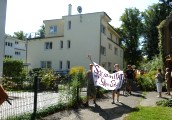 Solidaritätsbesuch vom Kurt-Lade-Jugendklub; Foto: Elke Brosow