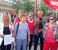 Protest gegen NPD-Aufmarsch; Foto: Heidi Wagner