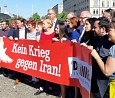 Nein zum Krieg gegen den Iran; Foto: Axel Hildebrandt