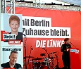Wahlkampf-Meeting der Berliner Linkspartei; Foto: Elke Brosow