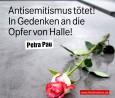 Antisemitismus tötet! in Gedenken an die Opfer von Halle!; Foto: DIE LINKE