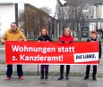 Protest gegen falsche Prioritäten; Foto: Axel Hildebrandt